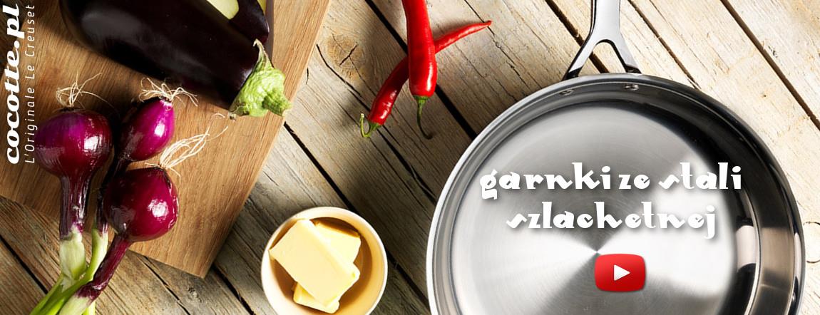 GARNKI STALOWE 3-PLY PLUS Z TYPOWYM DESIGNEM LE CREUSET